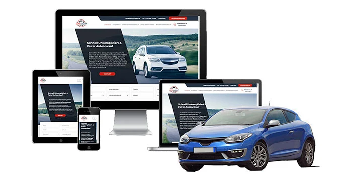 ankauf mobil Ankaufseite mobil – Autoankauf Donauwörth mit rotem PKW